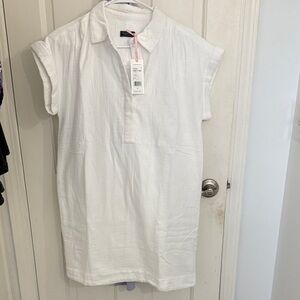 Vineyard Vines White Shirt Dress